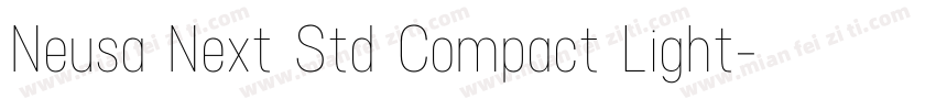 Neusa Next Std Compact Light字体转换
